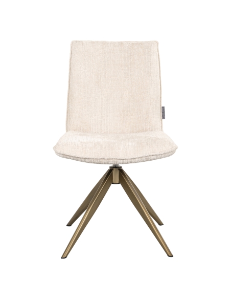 Beige swivel dining chair DAKOTA | Loft