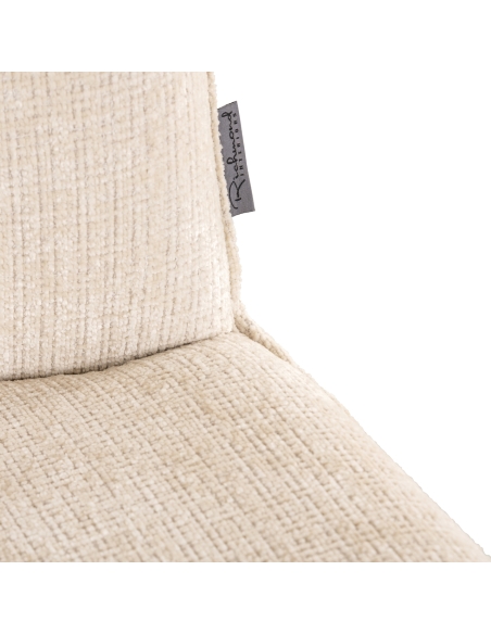 Chaise de salle à manger pivotante beige DAKOTA | Loft