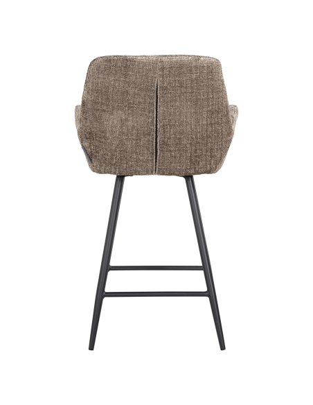 Taburete de bar de chenilla topo lote de 2 LINSEY | Loft