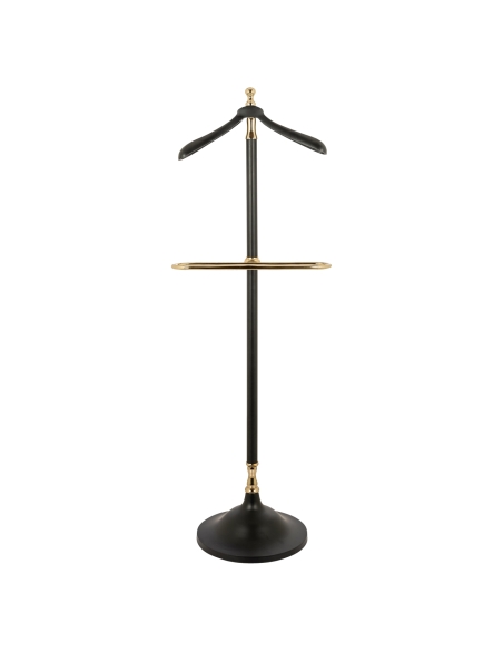 Porte-manteau valet noir et doré BALLEY | Loft