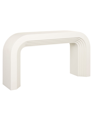 Console arche sculpturale blanche 150 RAINBOW