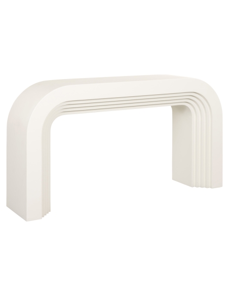 White sculptural arch console 150 RAINBOW