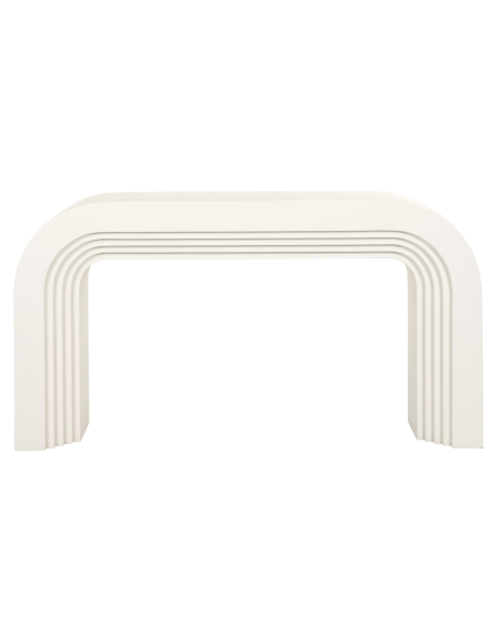 White sculptural arch console 150 RAINBOW