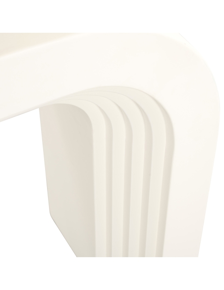 Console arche sculpturale blanche 150 RAINBOW