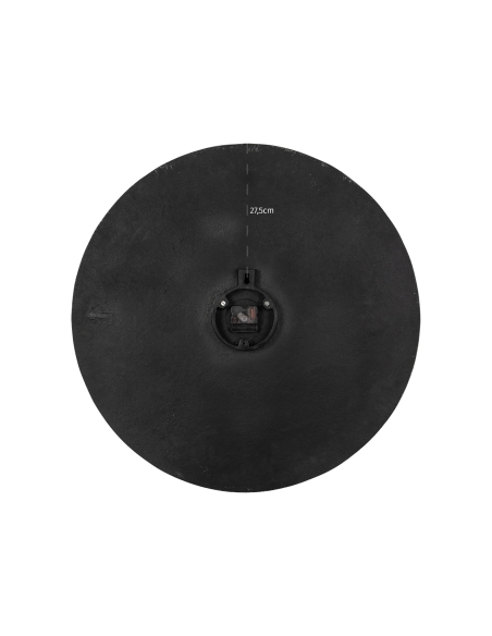 Horloge murale ronde aluminium noir dorée 74 BILAL
