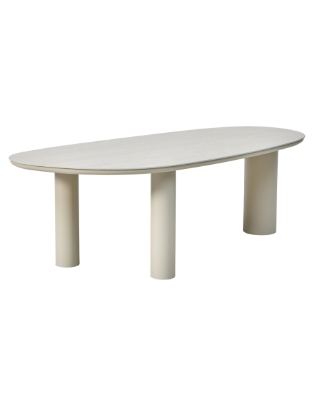 Buiteneettafel van sintersteen JABALI