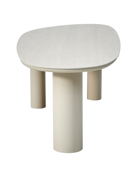 Buiteneettafel van sintersteen JABALI