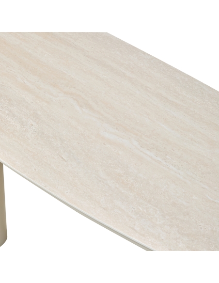 Buiteneettafel van sintersteen JABALI