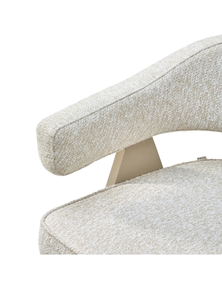 Ecru outdoor dining chair CATALAN