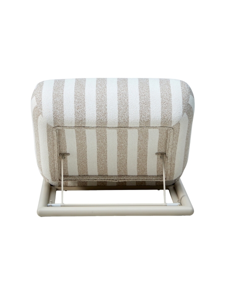 Striped outdoor sun lounger SULLIVAN