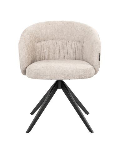 Stoel OLIVIA Natural Miami beige vooraanzicht