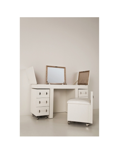 Toeletta bianca DIVA CROCO KARE Design – 4 pezzi