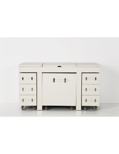 KARE Design DIVA CROCO witte kaptafelset – 4 delen