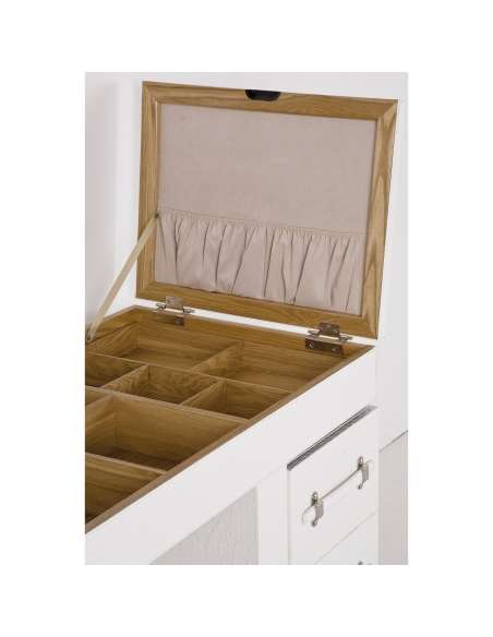 Toeletta bianca DIVA CROCO KARE Design – 4 pezzi