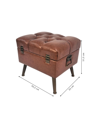 NAVAJO opberppoef met aangegeven afmetingen 45,5×33×51,5 cm.