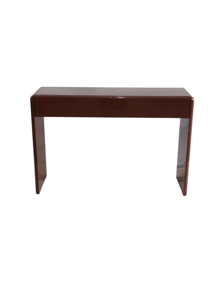 Consola PHILIPPINE borgonha em MDF lacado, vista frontal
