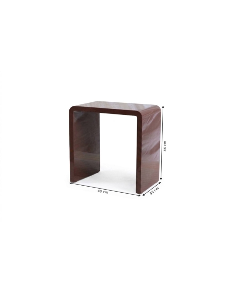 Kleine PHILIPPINE bijzettafel met aangeduide afmetingen 40 × 30 × 46 cm