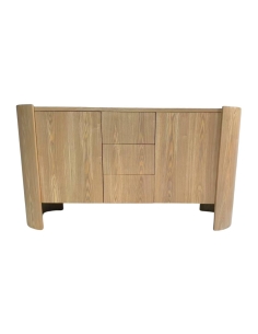 Buffet SOREN en placage de frêne, vue de face