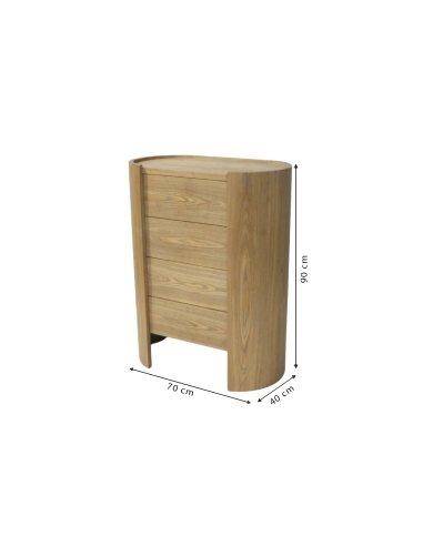 Commode SOREN avec dimensions 70x40x90 cm indiquées