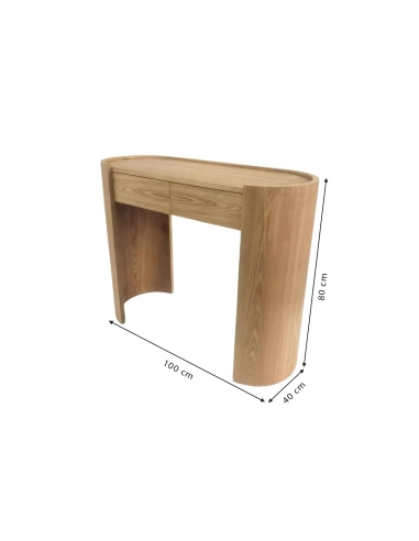 Perspective view of SOREN console with 100 x 40 x 80 cm measurements
