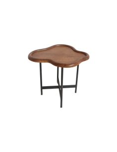 Table d’appoint BILLY avec plateau organique en pin brun