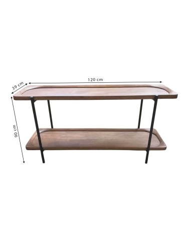 Prateleira BILLY com medidas 120 x 39 x 90 cm assinaladas