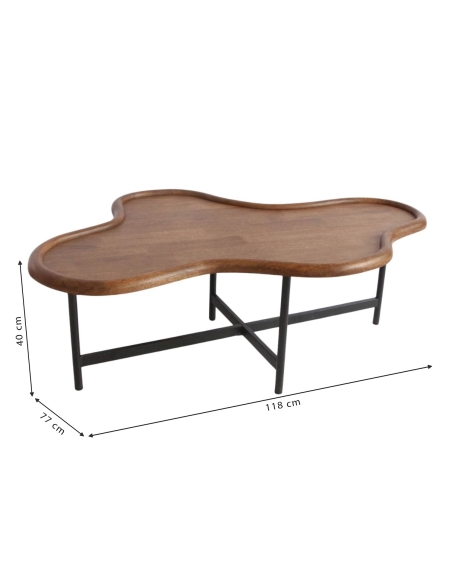 BILLY coffee table with annotated 118 x 77 x 40 cm dimensions