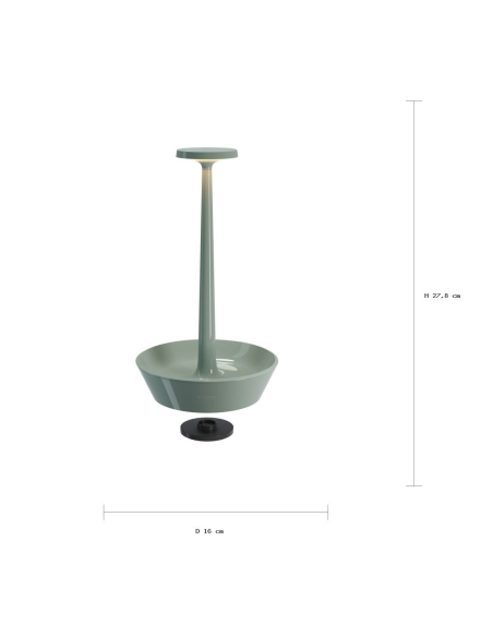 TAKEAWAY vert olive Sompex – dimensions