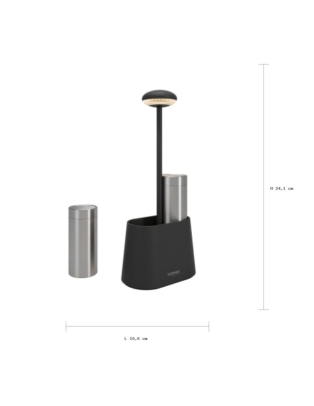 HEURECA preta Sompex – dimensões