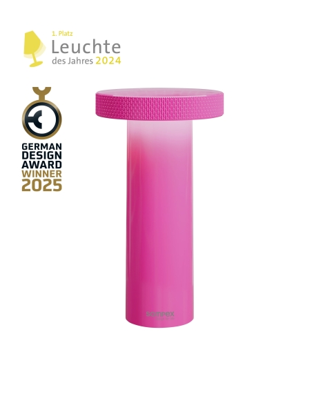 VOLUME rose néon Sompex – vue détourée