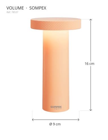 VOLUME Sompex 78537 : height 16 cm, diameter 9 cm
