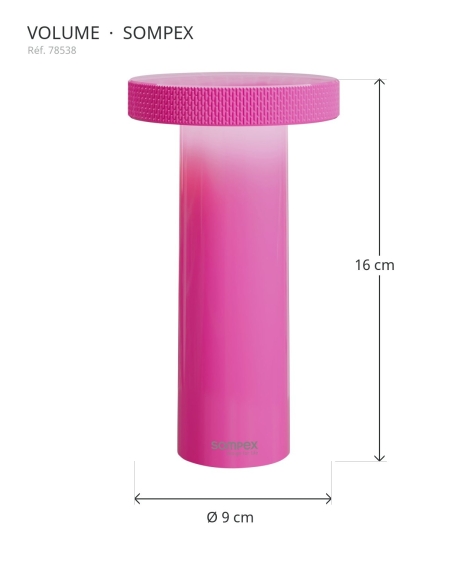 VOLUME Sompex 78538 : Höhe 16 cm, Durchmesser 9 cm