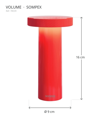 VOLUME Sompex 78539 : height 16 cm, diameter 9 cm