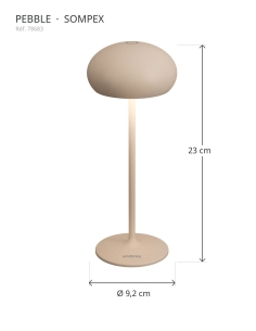 PEBBLE sable Sompex – vue détourée 2
