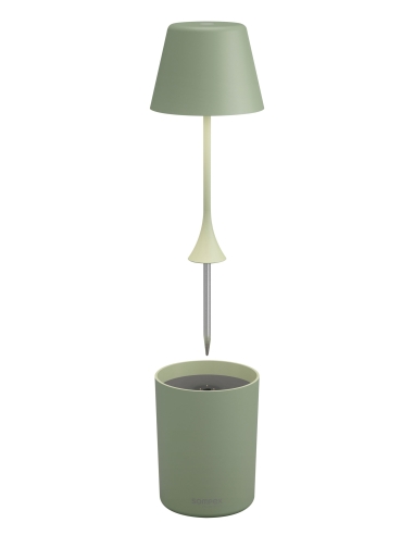 PEEKY verde oliva Sompex – lampada e supporto separati