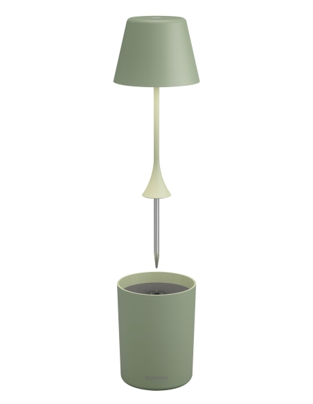 PEEKY olijfgroen Sompex – lamp en houder los