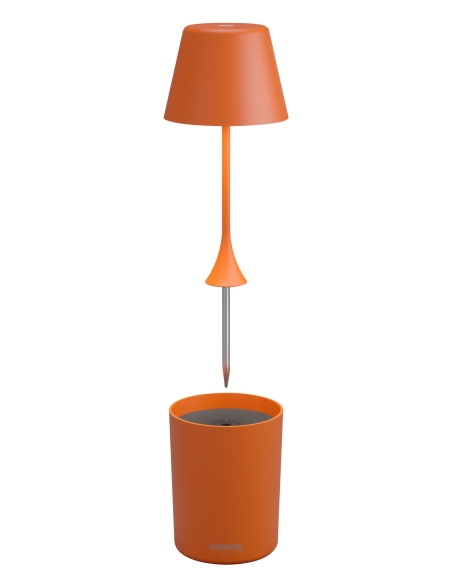 PEEKY arancione Sompex – lampada e supporto separati