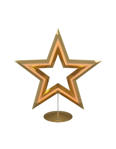 FREESTAR dourada Sompex – vista isolada