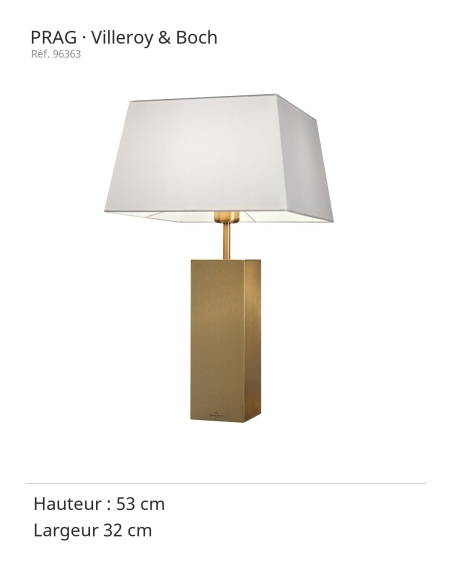 PRAG gebürstetes Gold Villeroy & Boch – Maße