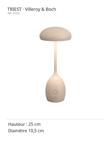 TRIEST sand Villeroy & Boch – manufacturer dimensions