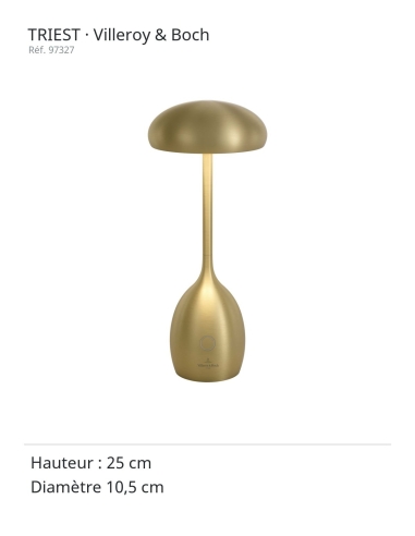 TRIEST geborsteld goud Villeroy & Boch – afmetingen