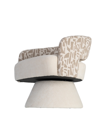 Poltrona IXIA 616825, creme e bege — vista lateral