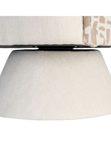 Poltrona IXIA 616825, creme e bege — detalhe da base sob o assento