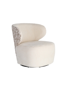 Fauteuil IXIA 616827, crème en beige — vrijstaande driekwartweergave
