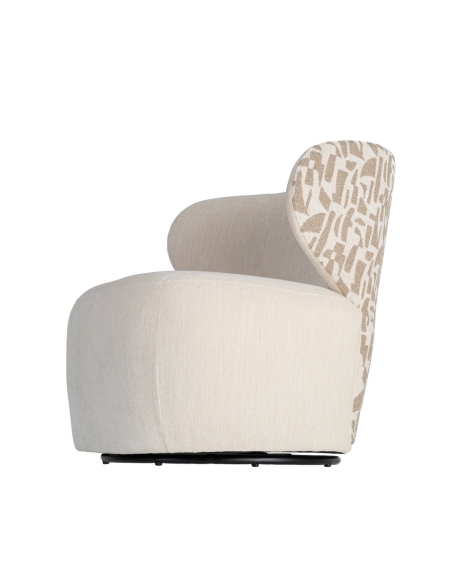 Poltrona IXIA 616827, creme e bege — vista lateral
