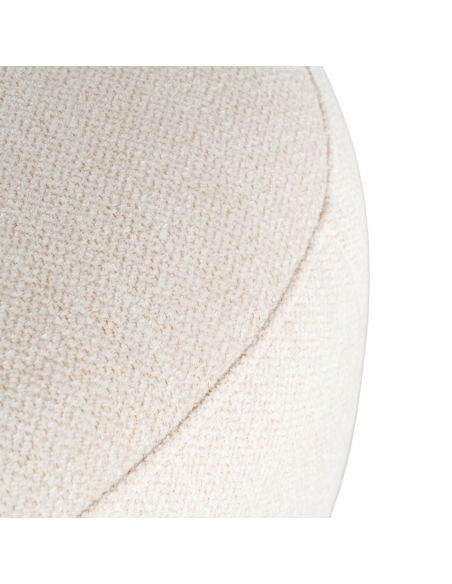 Poltrona IXIA 616827, creme e bege — detalhe do tecido e costura do assento
