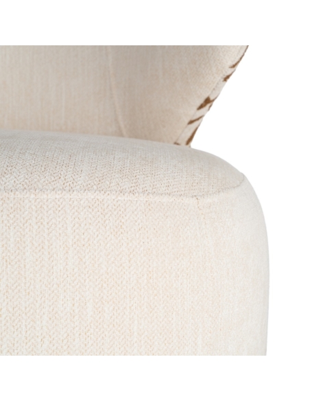 Sessel IXIA 616828, Creme und Ocker — Übergang zwischen Sitz und Rückenlehne