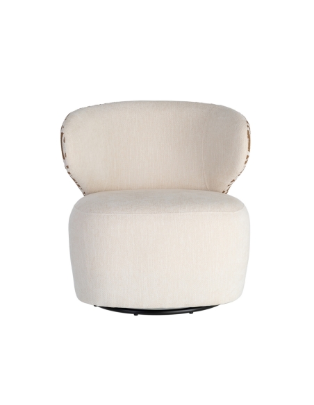 Sillón IXIA 616828, crema y ocre — vista frontal