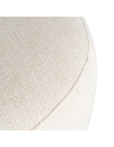Fauteuil IXIA 616828, crème et ocre — détail du tissu et de la couture d’assise