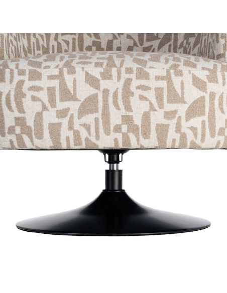 Fauteuil IXIA 616829, crème en beige — detail van de basis onder de zitting